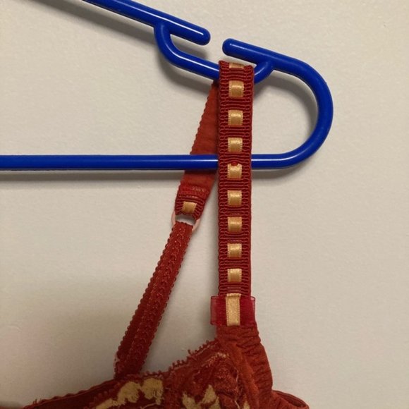 Aubade designer red bra 30B - Picture 6 of 7